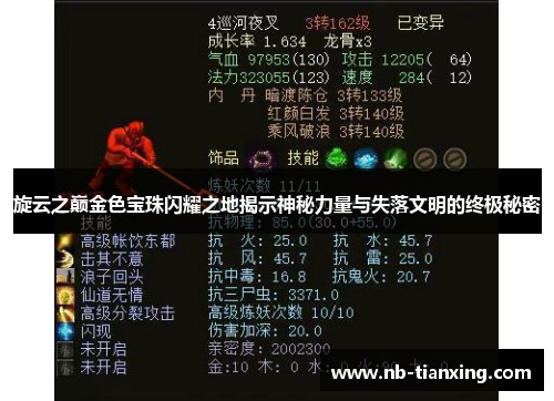 旋云之巅金色宝珠闪耀之地揭示神秘力量与失落文明的终极秘密